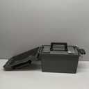 GUGULUZA Plastic Ammo Cans, 2-Pack Lockable Waterproof Storage Containers, Field Boxes with Handle for Hunting Gear, Shooting Supplies, Stackable Dust Resistant Ammo Case