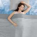 Elegear Revolutionary Cooling Blanket Twin, Absorbs Heat to Keep Body Cool for Night Sweats, Arc-Chill Cool 3.0 Fiber Q-Max>0.5 for Hot Sleepers, Lightweight Summer Cold Blankets for Sleeping, Grey