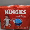 Huggies Size 2 Diapers, Little Snugglers Baby Diapers, Size 2 (12-18 lbs), 186 Count (3 Packs of 62)