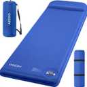 OGERY Self-Inflating Sleeping Pad with Built-in Foot Pump, 3" Memory Foam Camping Mattress for Side Sleepers, Quiet & Insulated Sleeping Mat Camping Essential Gear for Car Tent Camping