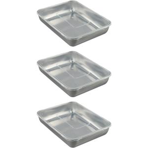 3 PCS Thickened Stainless Steel Fresh-keeping Box With Lid, Food Containers, Leak Proof Meat Storage Container, Stainless Steel Lunch Box, For Travel And Work, Dishwasher Safe