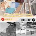 Shelf Dividers for Closet Organization, Portable Closet Shelf Divider, Closet Dividers for Shelves, Shelf Separators, Easy Access and Storage, Fits Wire Shelves and Wooden Boards 3pack