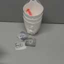 3 Pack Wall Toothbrush Holder for Bathroom Shower Organizer Hanging Cup Holder for Tooth Brush,Electric Toothbrush,Toothpaste,Razor,Makeup Brush,Pen,Adhesive Bucket Wall Organizer