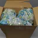 Yungyan 8 Pcs Wedding Artificial Rose Flowers Fake Roses Silk Hydrangea Berry Bouquet 12 Inch Faux Flowers for Bridal Wedding Party Floral Home Decoration Table Centerpieces(Teal Blue)
