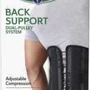 CURAD Back Support with Dual- Pulley System, Size S/M - Adjustable Compression