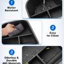 Karltys Trunk Organizer Compatible with Toyota Corolla Cross 2022-2025 2026, 2 Pcs Car Organizer Waterproof Trunk Storage Bin Box, Rear Organizer Side Pockets Accessories(Only for AWD, Not for Hybrid)