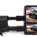 SCITOO Tow Mirror Compatible with 2007-2014 For Ford For F-150 Towing Mirror with Right Side Power Heated with Turn Signal Light