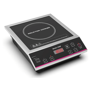 Induction Cooktop 1800W Induction Burner Cooker Portable Commercial Countertop Burner Stove Stainless Steel Electric 10 Power&Temperature Levels Induction Range with 24-Hour Timer & Preset