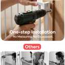 Babelio Removable & No Bottom Bar Baby Gate, 35.5-55" Hardware Mounted (Drill Needed)| Wide Walk-Thru| Auto-Close Safety Dog/Pet Gate for Stairs & Doorways (White, 35.5-55" W, 30" H)