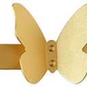 Angoily 1pc Creative Butterfly Wall Hooks High-Grade Decorative Coat Hangers for Bedroom Towel and Clothes Organization Easy Installation Smooth Polished Surface (45x9.5cm)