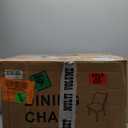 COLAMY Upholstered Dining Chairs Set of 2, Modern Fabric Dining Room Kitchen Side Chair with Padded Seat and Wood Legs for Restaurant/Cafe, Beige