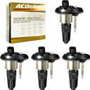 MAS Set of 4 Ignition Coils Pack & ACDelco Spark Plugs Compatible with Chevrolet Colorado GMC Canyon Isuzu I-280 I-290 I-370 2.8L L4 Replacement for UF303 IC414 52-1743