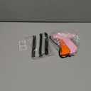Stitch Gun for Clothes Handheld Stitch Gun Quick Clothing FixerSewing Kit Includes 1,000 Black Fasteners & 1,000 White Fasteners & 6 Needles (Pink-orange)