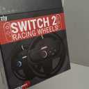 Orzly Steering Wheels  Compatible with Switch 2 (2025 Console)  Twin Pack Racing Wheel Accessories for Joy-Con Controllers and MarioKart Racing Games (2 Black Wheels) Gift Boxed