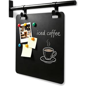 Wesiti Wall Blade Double Sided Sign, Metal Hanging Sign Board with Magnetic Changeable Board for Cafe, Salon, Boutique, Retail Store