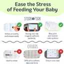 Baby First Food Tracker, Magnetic Meal Planner, Fridge Grocery Shopping List Chart (3 in 1) - Dry, Erase Menu Planners, Strong Stickiness on Refrigerator - 11.8"x8.2", Pink - Baby Led Weaning Supplies