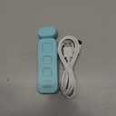 Gritin Reading Light, Rechargeable Book Light for Reading in Bed - Eye Caring 3 Color Temperatures, 5-Level Dimmable Brightness, Long Lasting, Compact Size Clip on Book Lamp for Bookworms-Blue