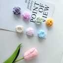 7-Cavity Flower Silicone Mold  3D Rose Peony Fondant Chocolate Mold for Cake, Candy, Soap, Candle, Resin, and DIY Crafts