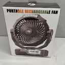 FRIZCOL 3-in-1 Camping Fan - Portable Fans Rechargeable - 24000mAh Battery Powered Fan with Light & Remote for Indoor, Outdoor, Tent, Travel, Fishing, Jobsite, Gifts for Men Dad Him - Black
