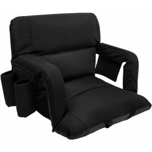 Aventorixis Wide Stadium Seats with Back Support 1Pc 25" Wide Black