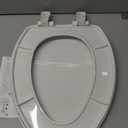 Bemis 7300SLEC Slow Close Toilet Seat, Easy Clean Hinges and Durable Plastic Seat, Made in USA, Elongated, White
