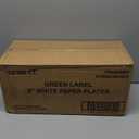 Paper Plates, 9" Diameter, White, 100/Pack, 12 Packs/Carton