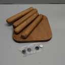 Youeon 9 Inch Small Wooden Step Stool, Non-Slip One Step Stool for Adults, Holds up to 300 Lbs, Portable & Sturdy, Footstool for Bedroom, Bathroom, Kitchen, Easy to Assemble