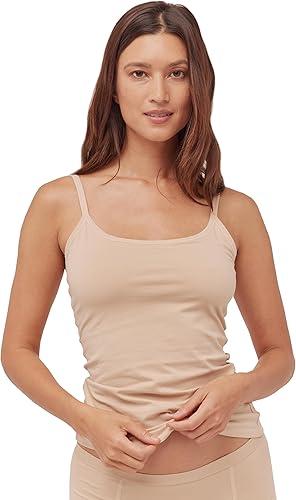 Pact Organic Cotton Women's Everyday Shelf Bra Camisole Champagne Size XS