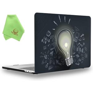 UESWILL Compatible with 2019 2020 MacBook Pro 16 inch Model A2141 with Touch Bar & USB-C Creative Design Pattern Hard Shell Case Cover, Bulb