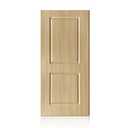 39 in. x 88 in. 2 Panel Hollow Core Oak Finished PVC Composite Interior Door Slab