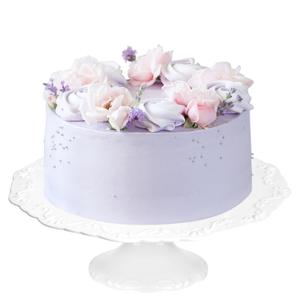 12 Inch Cake Stand for 10 Inch Cakes, Porcelain Wedding Cake Stand for Party, Round Dessert Cake Display Stand Plate - Elegant White Cake Pedestal Stand for Birthday, Baby Shower, Christmas, and Party Display (12 Inch)