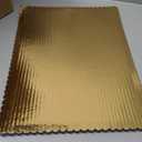 Scalloped Cake Pads - 1⁄4 Sheet, Gold