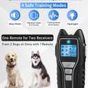 Asrcs Shock Collar for 2 Dogs, Dog Shock Collar with Remote Control, Black | IPX7 Waterproof Dog Training Collar, 2000FT Range, 4 Safe Modes, Rechargeable, Security Lock, Fits Dogs 15120 lbs
