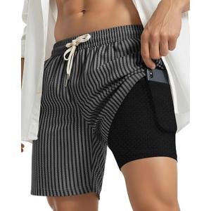 7 Inch Men Swim Trunks mid-Thigh Compression Liner Board Short Best Grandpa Grandfather Elder Happy Birthday Gift Father Day Great Papaw Peepaw Grampy Pawpaw Grandson Christmas Xmas Unique Present Large