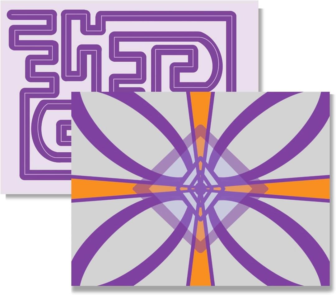 DEFINEST 2 packs of 28.3x21.2 Inch Maze and Cross Posters Use with Head Laser pointer for Sensorimotor Control Testing and Physical Therapy