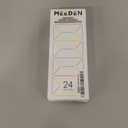 MEEDEN Empty Watercolor Tin Palette: Travel Water Color Paint Palette with 24 Half Pans - Portable Enamel Watercolour Box with Mixing Tray lid Black