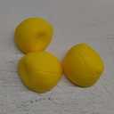 Viminston Spike Replacement Balls 3.5inch Yellow Soft Balls 3-Pack for Round Net Game Pool Game Mini Volleyball