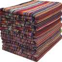 BolBom*S Bath Towel Set 4 Pack,30 x 60 Inches Large 100% Cotton Stripe Bath Towel Soft,Absorbent and Quick Dry Towels for Bathroom, Pool, Beach, Swim and Yoga, Bathroom Towels for Daily Use