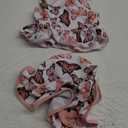 Mioglrie Baby Infant Swimsuit Girl Toddler Bathing Suit Girl Summer Beach Bikini Tankini Swimwear Hat 3-24 Months 2t-5t (6-12 Months, Pink Butterfly)