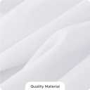 Fitable 8 Pack Round Tablecloths: Stain Resistant Wrinkle Free Circle Table Clothes, Washable Reusable Polyester Table Covers for Wedding Party Birthday Banquet Reception(White, 120 Inch)