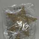 Joiedomi 8 inch Christmas Gold Glitter Star Tree Toppers Metal Lighted with 20 LED Lights for Xmas Decorations, Holiday Party Indoor Decor