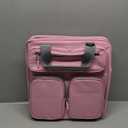 3 Ring 3 Inch Zipper Binder, 700 Sheets Large Capacity Waterproof School Binder, D-Ring Zip Up Binder Bag with Shoulder Strap, Compatible with 15.6-Inch Laptop (Pink)