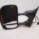 YITAMOTOR Towing Mirrors Compatible for 99-07 Ford F250/F350/F450/F550 Super Duty, 01-05 Excursion Pair Set Extendable Smoke Power Heated with Signal Light Side Mirrors and Ford Dual Arm Passenger Door Mirror OEM LKQ 1447151