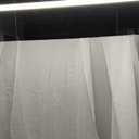 WPM White Sheer Curtains 58" Wide x 84" Long 2 Panels Livingroom Window Treatment Rod Pocket Sheer Voile for Bedroom, Kitchen, Childrens Room Fully Stitched and Hemmed