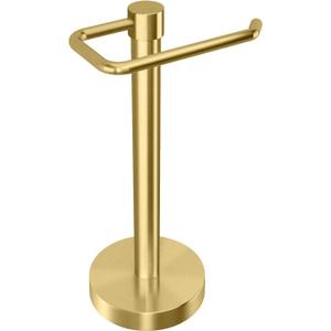 YUMORE Hand Towel Holder Stand Countertop Towel Rack Free Standing Towel Bar Hanger for Bathroom Kitchen (Gold)