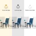 Joccun Chair Covers for Dining Room Set of 2, Chair Slipcovers Stretch Dining Room Chair Covers Seat Protector,Washable Parsons Chair Cover for Home,Hotel,Banquet(Dark Blue,2 Pack)