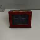 Sports Championship Rings Wooden Display case Shadow Box Without Rings (2 Slots)