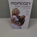 Momcozy Breathable Mesh Baby Carrier, Ergonomic and Lightweight Infant Carrier for 7-45lbs with Enhanced Lumbar Support, All Day Comfort for Hands-Free Parenting, Air Mesh-Grey