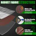 Sunvigor Tarp Waterproof 18x24Ft, Extra Thick 12 Mil Heavy Duty Tarp Cover, Tear & Fade Resistant, Outdoor Tarps with Brass Grommets and Reinforced Edges for Roof, Camping, Patio, Boat (Brown)