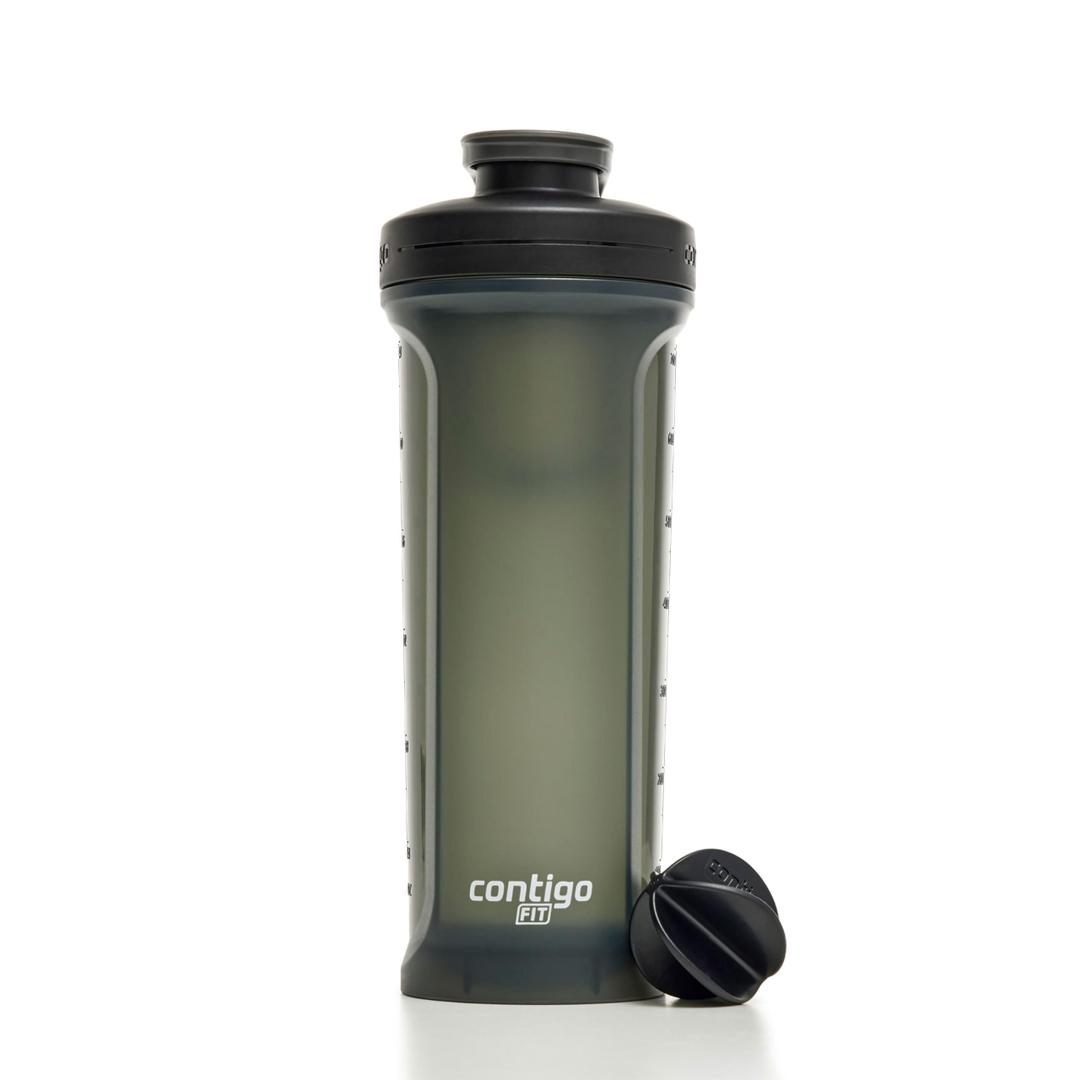 Contigo Shake & Go Fit 2.0 Water Bottle, Sake/Grey, 828 ml Capacity